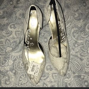 Snake Skin Patterned Heels